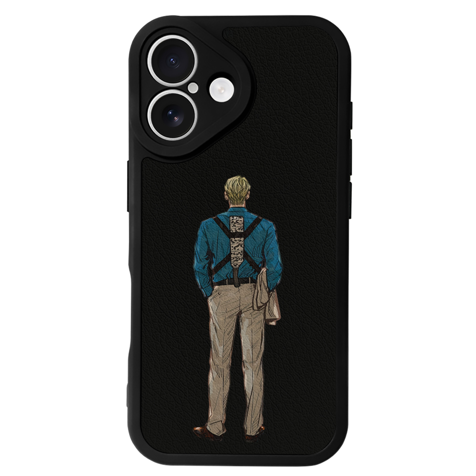 （画像用） 呪術廻戦 Jujutsu Kaisen 【iPhone 16シリーズ対応】シリコンスマホケース（レザー調） 材質：シリコン